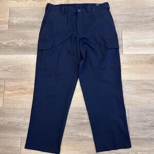 Cintas NEW 270-20 Men's 36 Uniform Work Wear Pants 100% Cotton Navy Blue Comfort